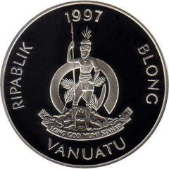 10 Vatu Queen Elizabeth the Queen Mother