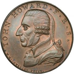 Medalet - George III John Howard, bronze