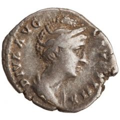 Denarius - Faustina the Elder PIETAS AVG