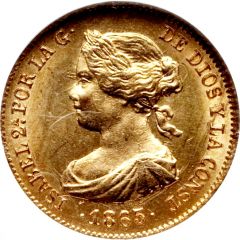 2 Escudos - Isabel II