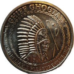 Mardi Gras Token - Chief Choctaw Choctaw Reads the Comics; New Orleans, Louisiana