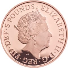 5 Pounds - Elizabeth II Four Generations of Royalty, Gold Proof