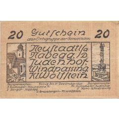 20 Heller Neustadtl an der Donau, Nabegg, Judenhof, Windpassing, Klein Wolfstein