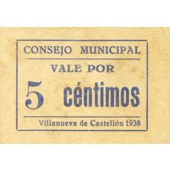 5 Céntimos Villanueva de Castellón