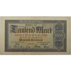 1000 Mark Bayerische Notenbank