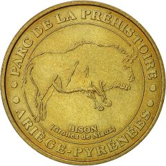 Tourist token - Monnaie de Paris - Parc de la préhistoire bison