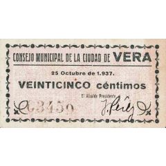25 Céntimos Vera