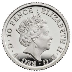 10 Pence - Elizabeth II 5th portrait, 1/20 oz Fine Silver