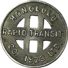 1/2 Fare - Honolulu Rapid Transit Co. Honolulu, Hawaii
