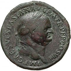Sestertius - Vespasian PAX AVGVST S C, Pax
