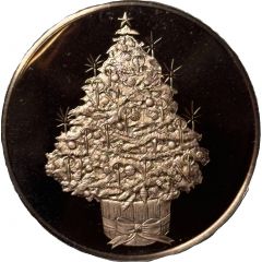 Holiday Greeting Card Medal - The Merry Christmas