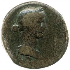 Dupondius - Livia IMP T CAES DIVI VESP F AVG P M TR P P P COS VIII RESTITVIT, Justitia