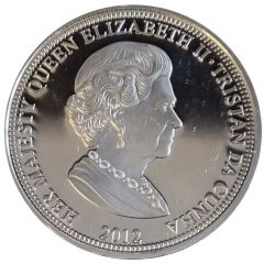 50 Pence - Elizabeth II Diamond Jubilee - with crown, colored
