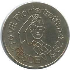 Token - VII Pioniertreffen Dresden 1982