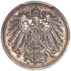 1 Pfennig - Wilhelm II Pattern