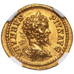 Aureus - Septimius Severus P M TR P XI COS III P P, Fortuna