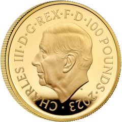 100 Pounds - Charles III Charles II, Gold Proof