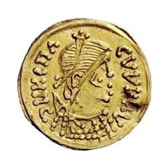 1 Tremissis In the name of Heraclius, Stipled torso