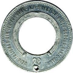Encased Medal - Lucky talisman Franz Josef I 80`s birthday