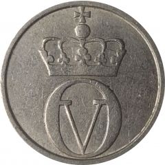10 Øre - Olav V small letters