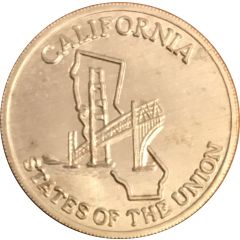 Token - Shell’s States of the Union Coin Game, Version 2 California / Vermont