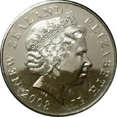 5 Dollars - Elizabeth II 4th Portrait, Hamilton Frog