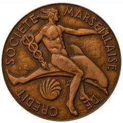 médaille Societe Marseillaise de crédit 100 ans de jeunesse