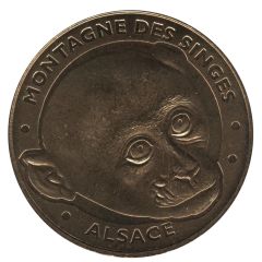 Monnaie de Paris Tourist Token - Alsace Montagne des Singes - La tête de Singe