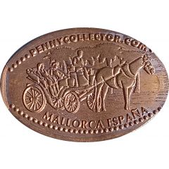 Elongated coin - Horse carriage