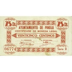 25 Céntimos Pinoso