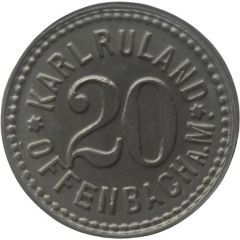 20 Pfennig - Offenbach Karl Ruland