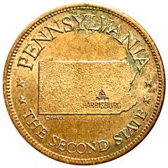 Token - Shell’s States of the Union Coin Game, Version 1 Pennsylvania
