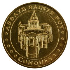 Tourist token - Monnaie de Paris - Conques - Abbaye Sainte-Foy