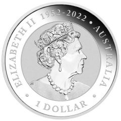 1 Dollar In the name of Elizabeth II, 6th Portrait - Wombat - Silver Bullion Coin