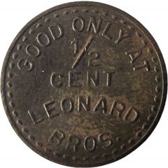 1/2 Cent - Leonard Bros. Fort Worth, TX