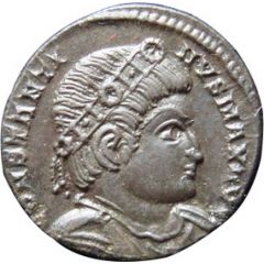 Nummus - Constantinus I GLORIA EXERCITVS, Lugdunum