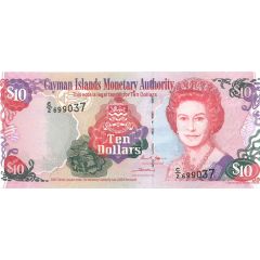 10 Dollars - Elizabeth II C Series, Two Signatures