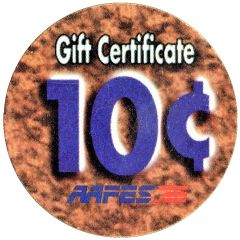 10 Cents - AAFES Gift Certificate 1A10