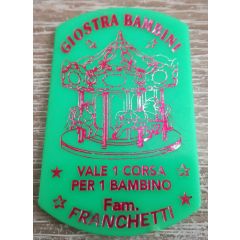 JETON DE MANEGE GIOSTRA BAMBINI