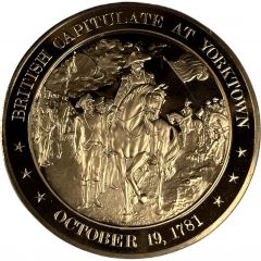 Medal - History of the United States British Capitulate at Yorktown