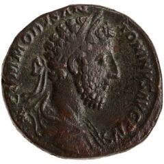 Sestertius - Commodus P M TR P VIIII IMP VI COS IIII P P S C, Securitas