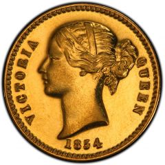 10 Rupees - Victoria 1854 Proof Set