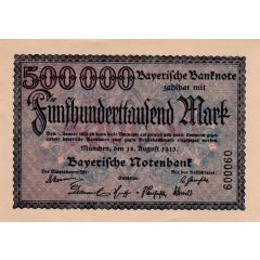 500 000 Mark Bayerische Notenbank