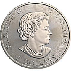 5 Dollars - Elizabeth II 1 oz. Silver Bullion Coinage, Voyageur