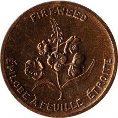 Shell Oil Token - Provincial Arms and Flowers Yukon Territory