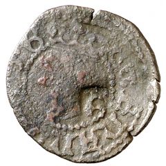 Denier - Ferdinand II countermarked G, Gerona