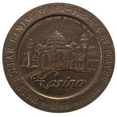 1/2 Dollar Gaming Token - El Casino Freeport, Grand Bahama Island