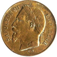 Medal - L`empereur Napoléon III et le prince impérial Napoléon Eugène Louis Jean Joseph Bonaparte
