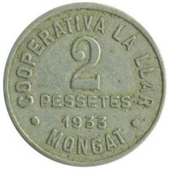 2 Pesetas - Cooperativa La Llar