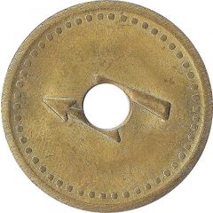 Token Lightning bolt, with a hole